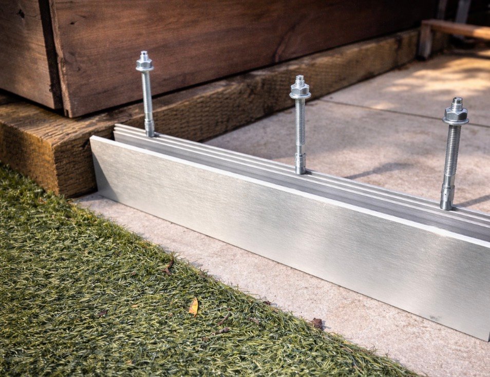 Base fix glass balustrade channel