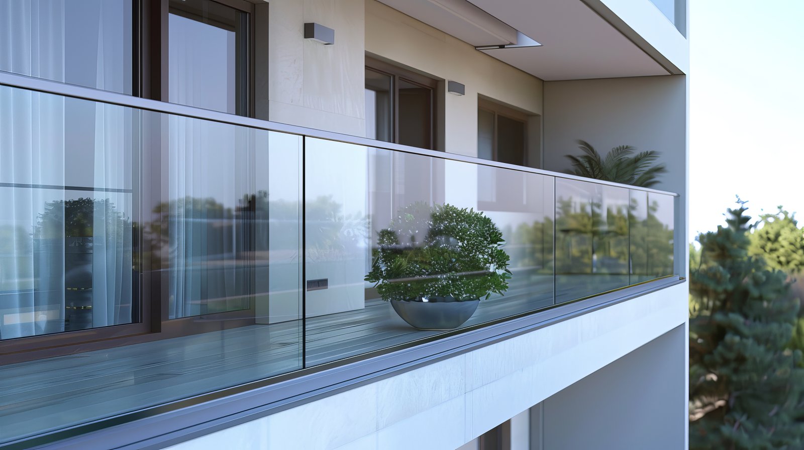 Glass channel for frameless balustrade
