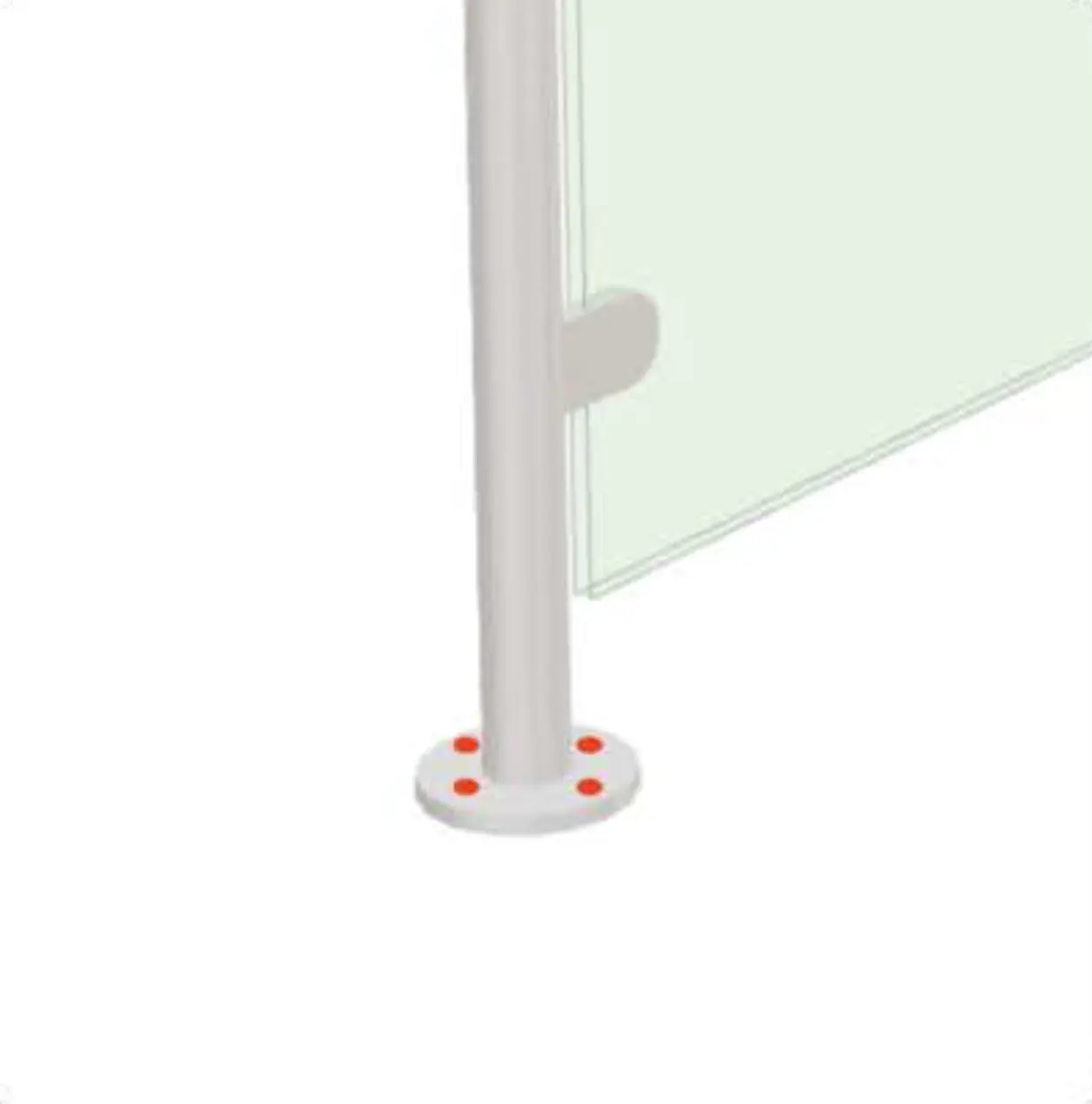 Marking fixing holes for end and corner balustrade posts