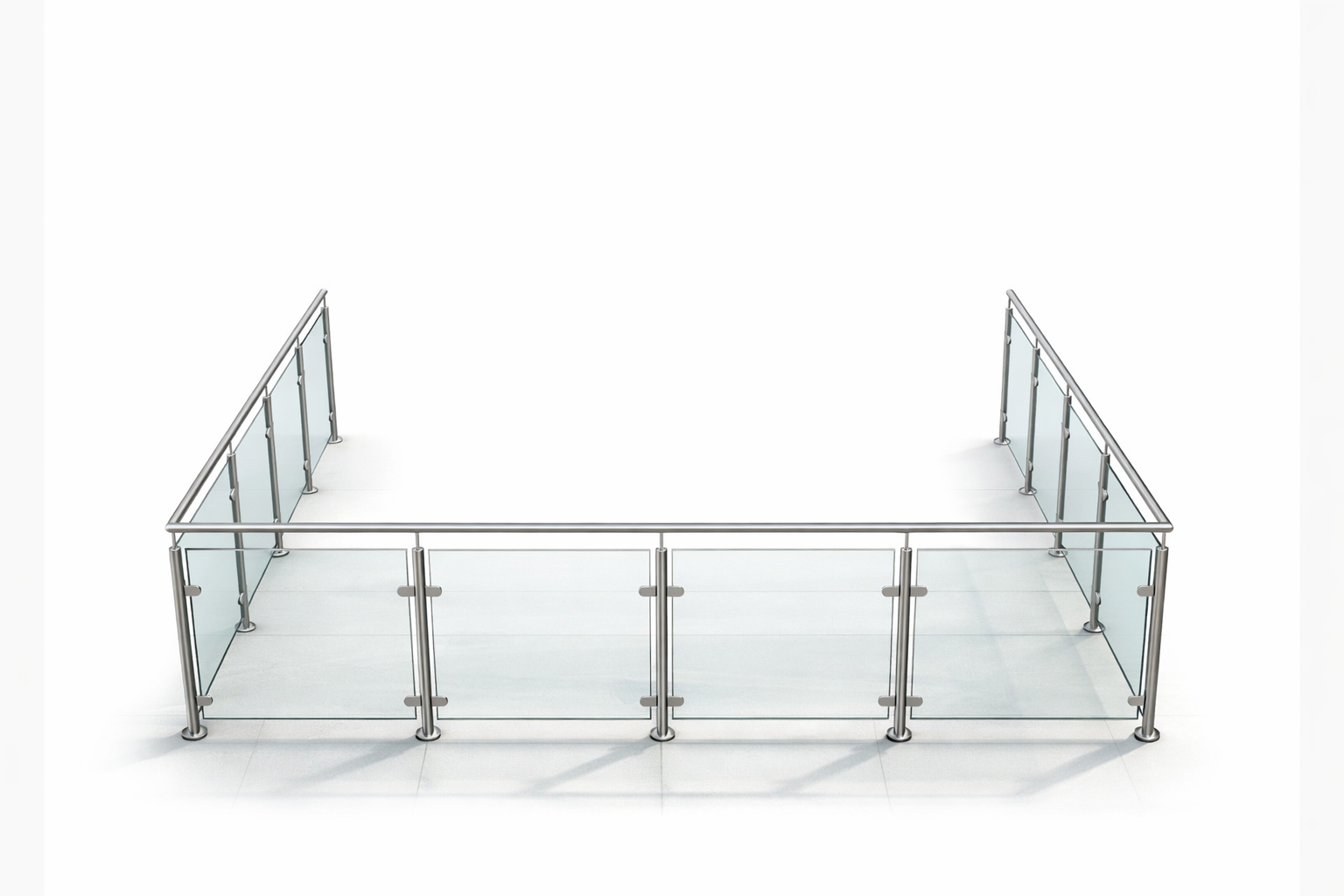 Complete post and glass balustrade kit