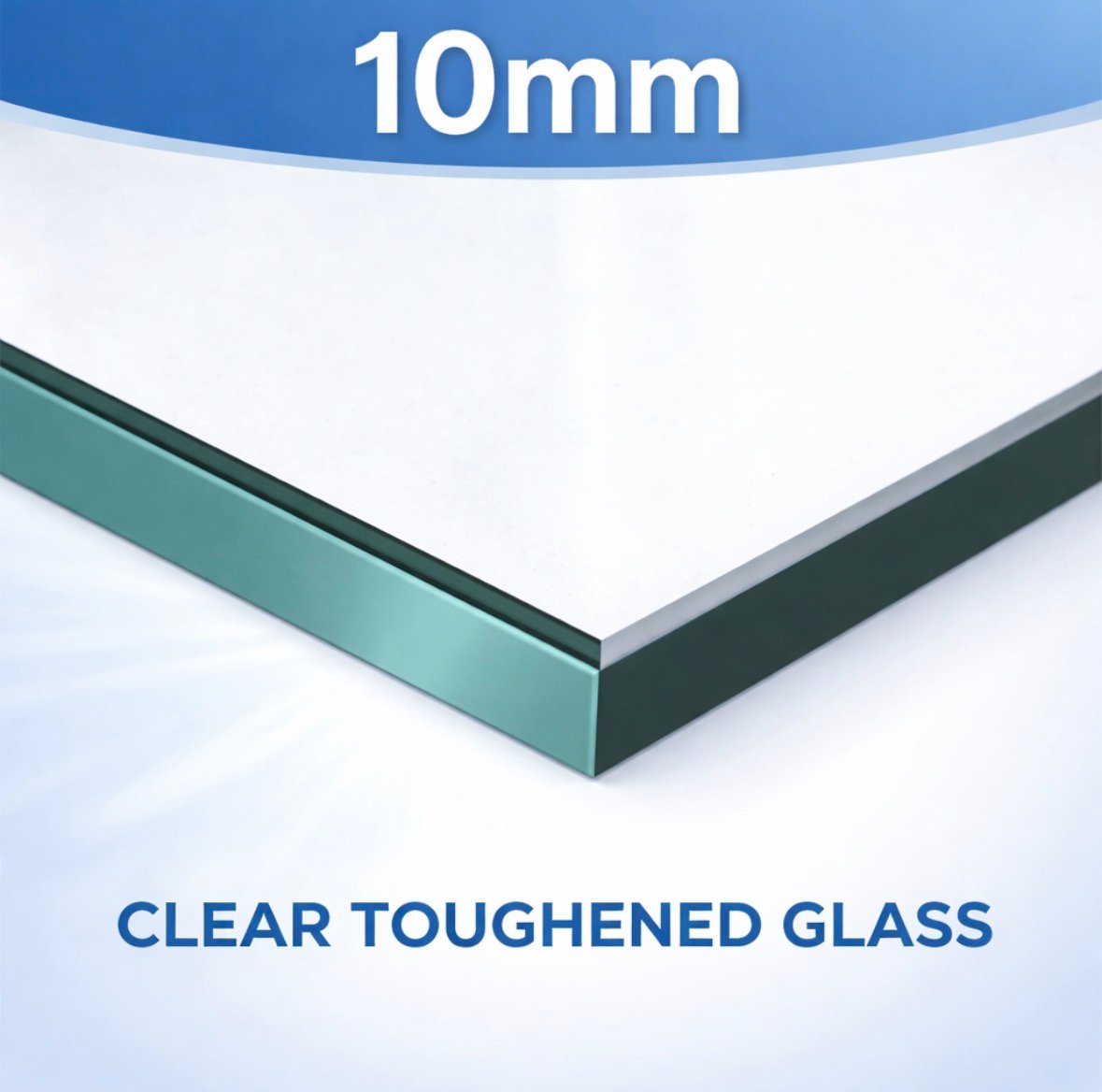 10mm clear toughened glass balustrade panels