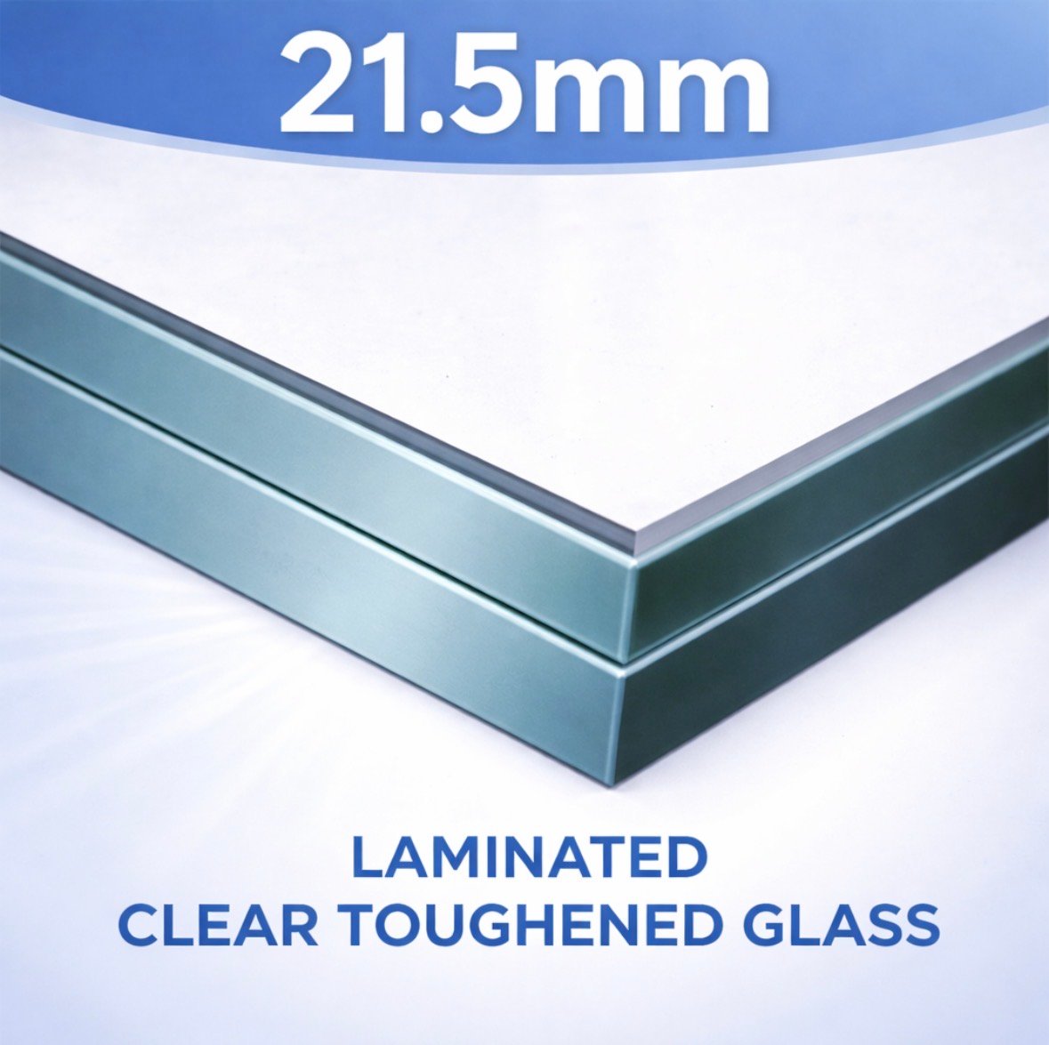 21.5mm laminated glass balustrade panels