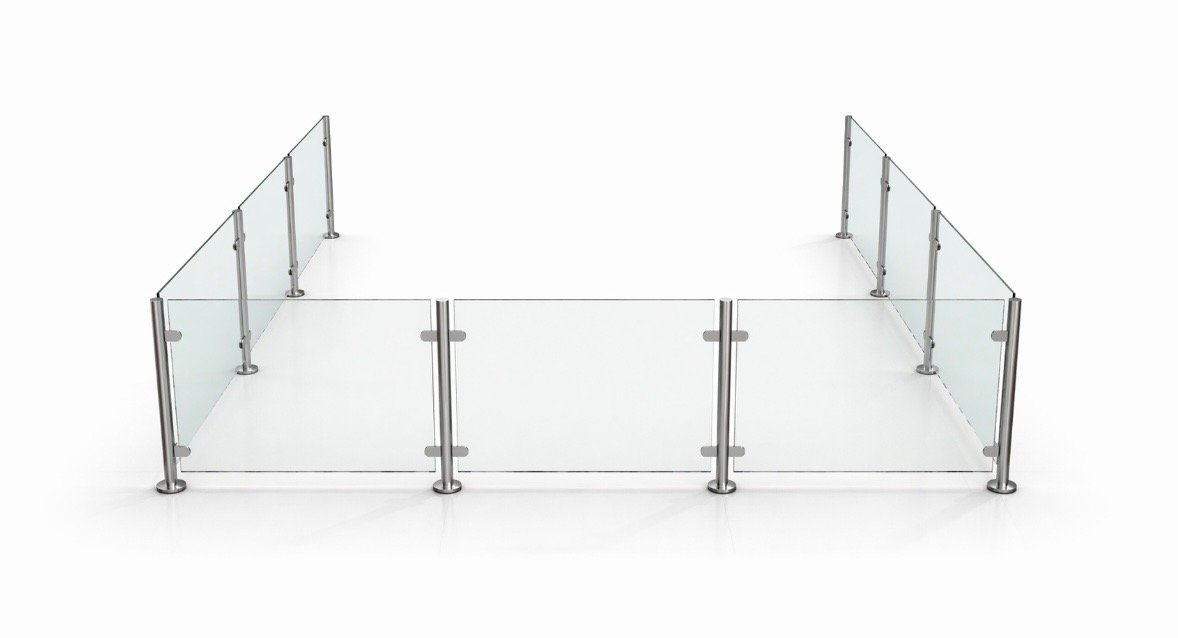 Post & Glass Balustrade Kit